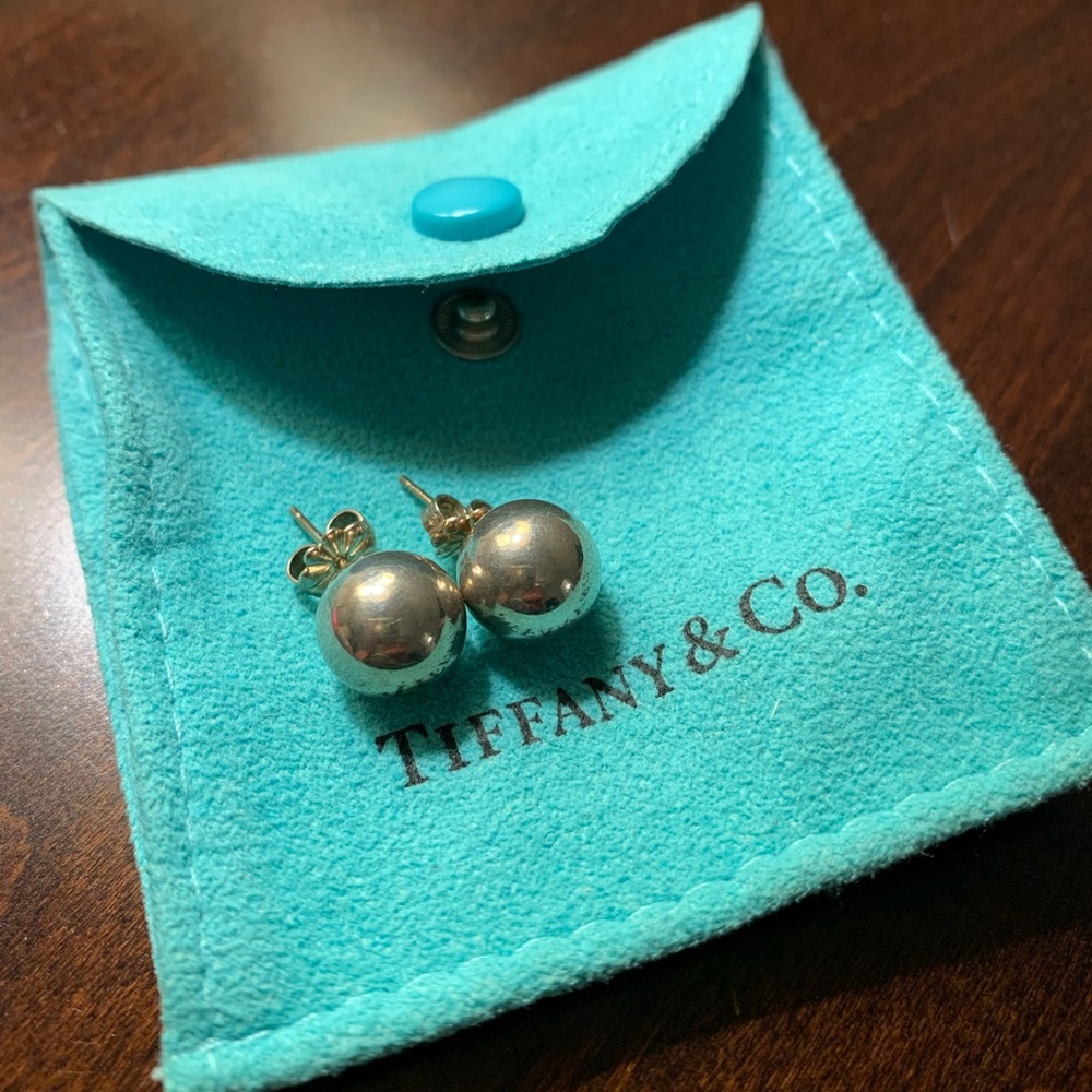 Tiffany & Co. 10mm silver earrings
